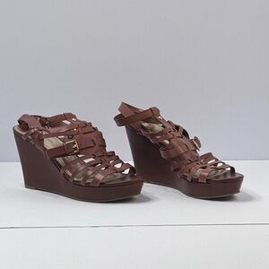 Brown Wedge Sandals